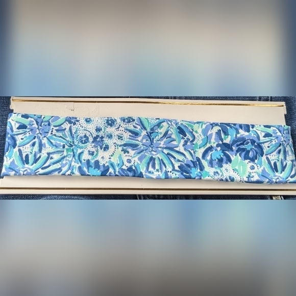 LILLY Pulitzer head wrap blue white - Picture 3 of 3